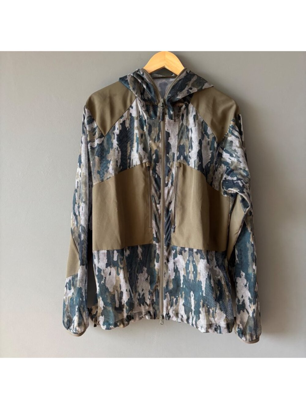 Snow Peak Printed Insect Shield Mesh Jacket Camo Ice Bug Repellent Parka M